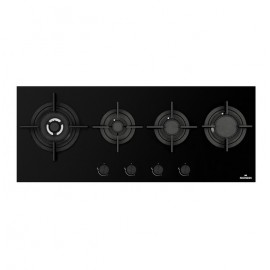 MONDIN CI104VPIC Μαύρο σε πυρίμαχο κρύσταλλο 100cm Εστία Αερίου